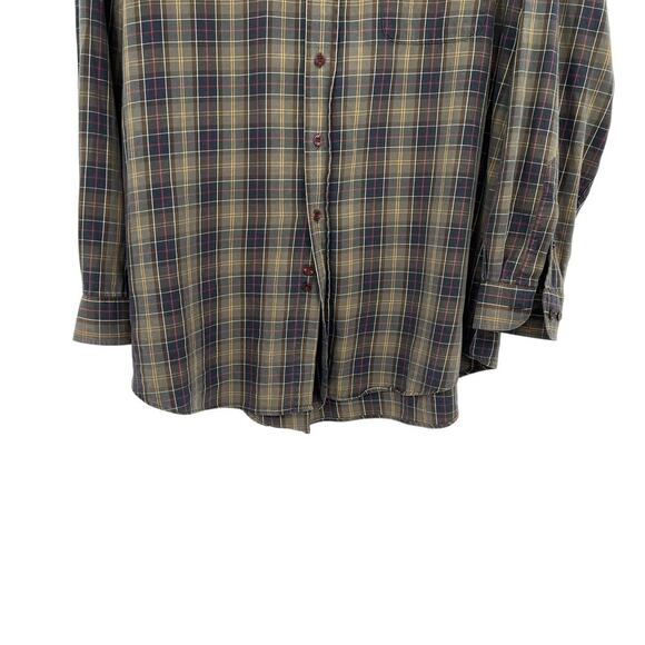 Barbour‎ Button Down Shirt Tailored Fit Check Plaid Long Sleeve Mens Size XL - Picture 4 of 10